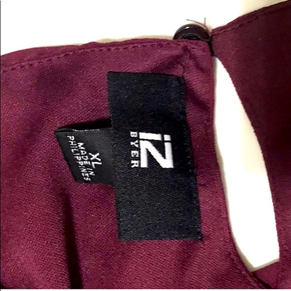 iZ Byer Bordeaux blouse Size XL - Picture 3 of 6